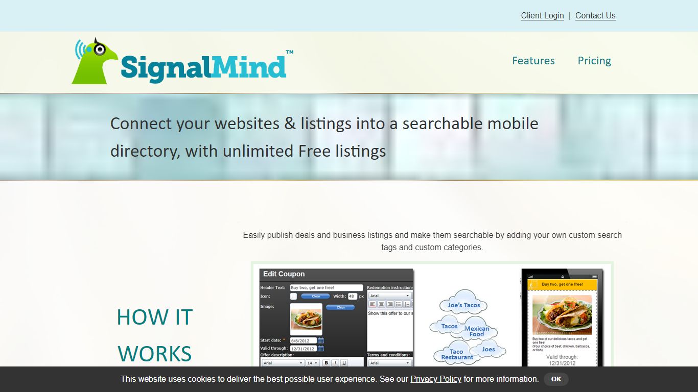 Mobile Directory Software for Businesses - SignalMind